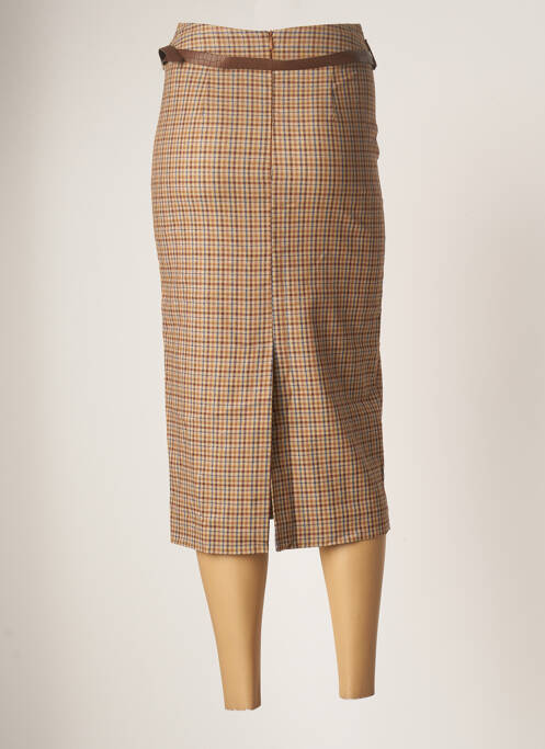 Fustă lungă bej TENSIONE IN femeie