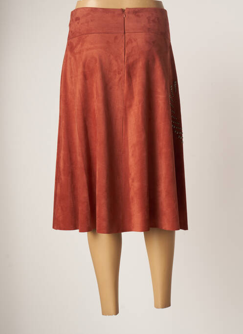 Fustă midi maro KOSMIKA femeie