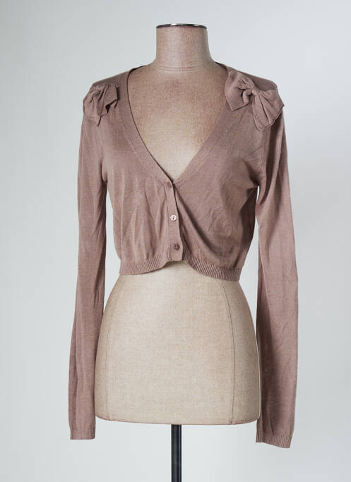 Vestă cu mâneci lungi maro J & W femeie