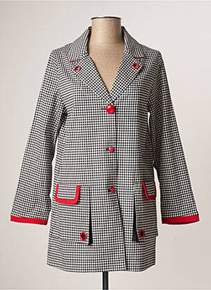 Sacou buzunare negru POUPEE CHIC femeie
