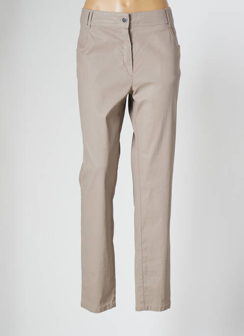 Pantalon slim bej ANNE KELLY femeie
