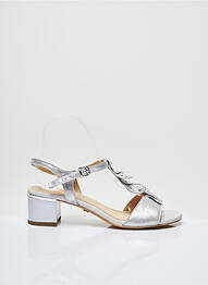 Sandale/pantofi decupați tip de talpă amortizantă toc de 4 la 6 cm gri CAPRICE femme