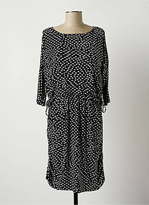 Rochie midi croială fluidă mâneci 3/4 negru COMMA, femeie