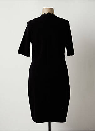 Rochie pulover croială dreaptă mâneci scurte negru BASLER femeie
