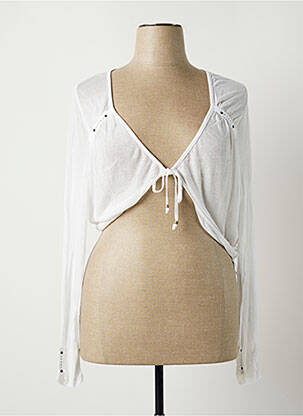 Bolero plasă fină alb FRED SABATIER femme