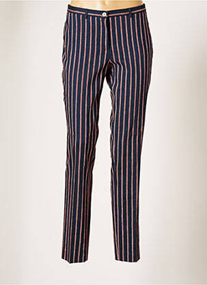 Pantalon drept elasticitate albastru SAINT HILAIRE femeie
