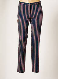 Pantalon drept elasticitate albastru SAINT HILAIRE femme