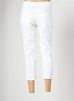 Pantalon 7/8 elasticitate mărime normală alb EVA KAYAN femeie