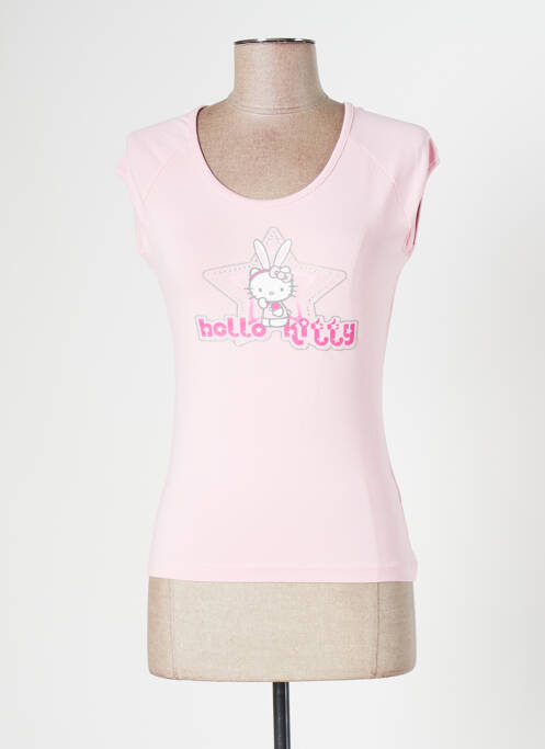 Tricou roz HELLO KITTY femeie