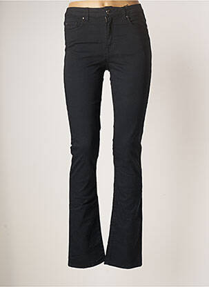 Pantalon slim țesătură poplin mărime normală negru EMMA & ROCK femeie
