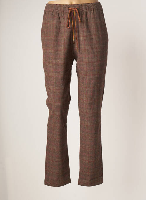 Pantalon drept talie elastică mărime normală maro HARRIS WILSON femme