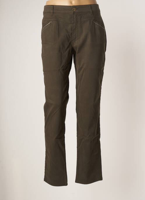 Pantalon slim verde ONE STEP femeie