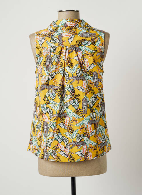 Cămașă croială dreaptă fără mâneci galben C'EST BEAU LA VIE femme