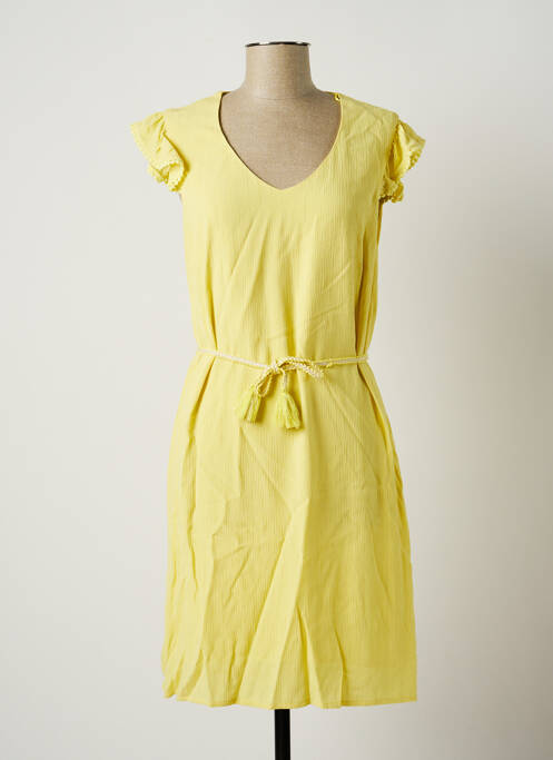 Rochie midi galben JULIE GUERLANDE femeie