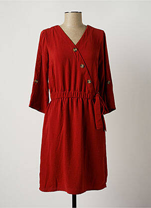 Rochie midi maro JULIE GUERLANDE femeie