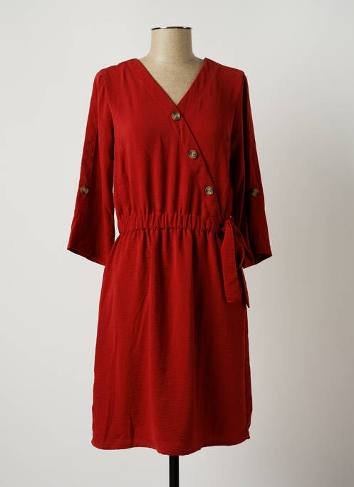 Rochie midi maro JULIE GUERLANDE femeie