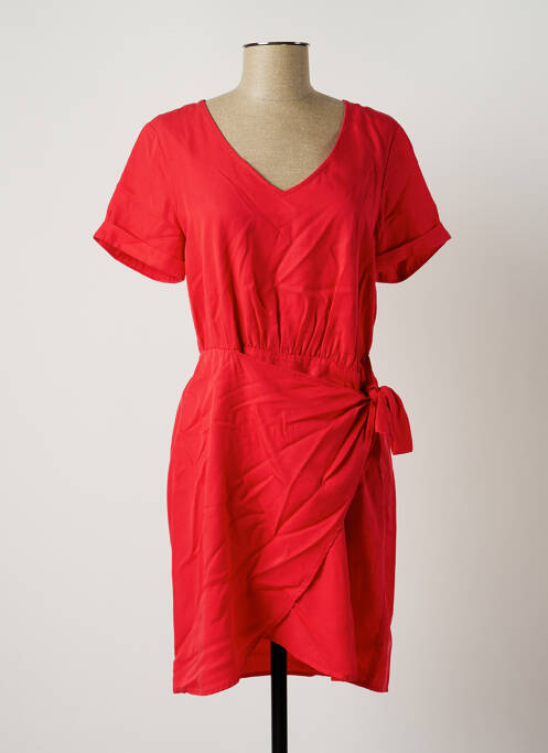 Rochie midi roșu C'EST BEAU LA VIE femeie