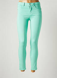 Pantalon 7/8 elasticitate talie joasă verde C'EST BEAU LA VIE femeie