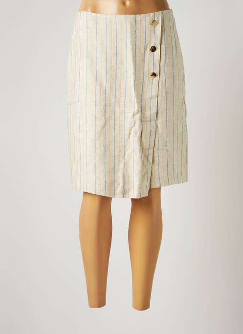 Fustă midi bej JULIE GUERLANDE femeie