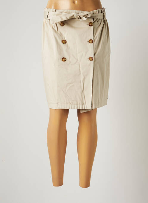 Fustă midi bej JULIE GUERLANDE femeie