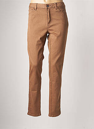 Pantalon slim maro C'EST BEAU LA VIE femeie