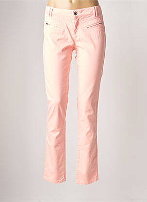 Pantalon slim talie joasă talie joasă roz ONE STEP femeie