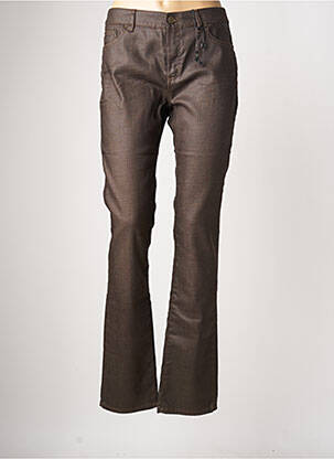 Blugi cu croială dreaptă maro IKKS femeie