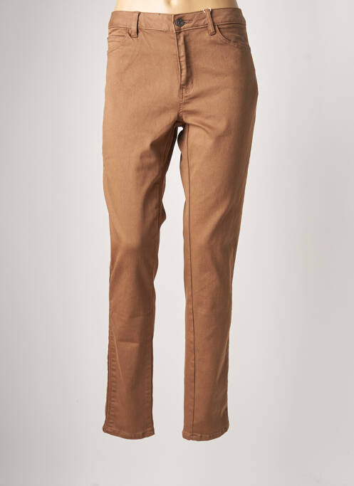 Pantalon slim maro C'EST BEAU LA VIE femeie