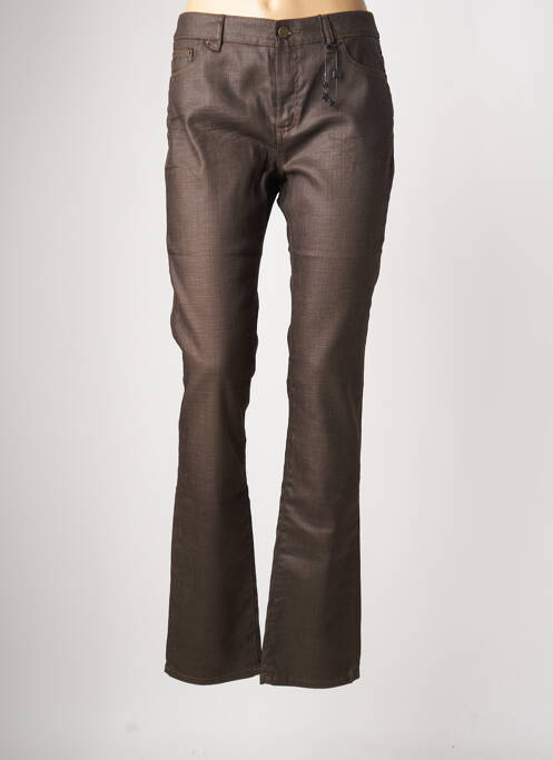 Blugi cu croială dreaptă maro IKKS femeie