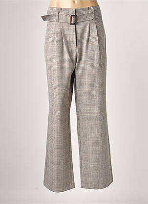 Pantalon larg bej C'EST BEAU LA VIE femeie