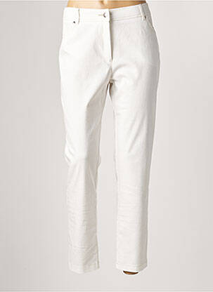 Pantalon slim alb ANNE KELLY femeie