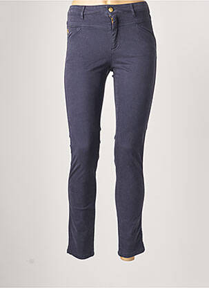 Pantalon slim elasticitate mărime normală albastru ONE STEP femeie