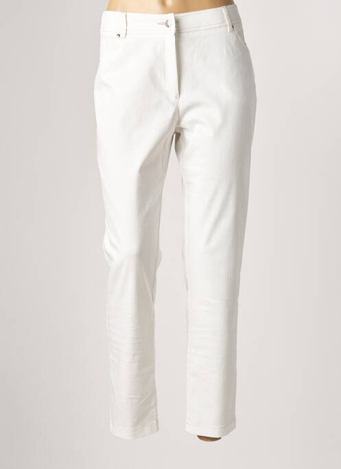 Pantalon slim alb ANNE KELLY femeie