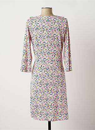 Rochie midi imprimeu floral mâneci 3/4 roz LONKEL femeie