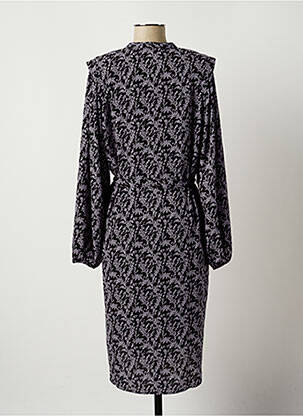 Rochie midi croială fluidă mâneci lungi negru GEISHA femeie