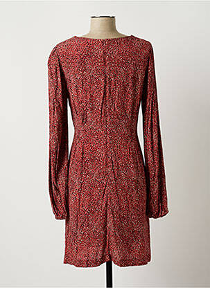 Rochie midi imprimeu fantezie mâneci lungi roz CHERRY PARIS femeie