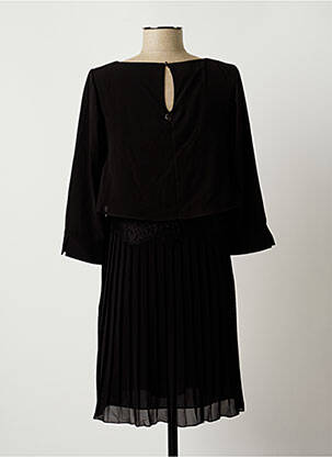 Rochie midi croială fluidă mâneci 3/4 negru @NGYSIX femeie
