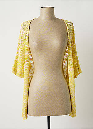 Vestă cu mâneci scurte galben CKS femeie