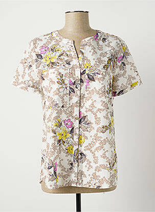 Cămașă imprimeu floral mâneci scurte alb GERRY WEBER femeie