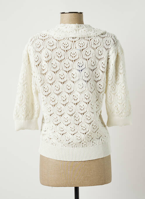 Vestă cu mâneci scurte alb MD'M femeie