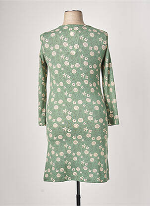 Rochie midi imprimeu floral mâneci lungi verde MD'M femeie