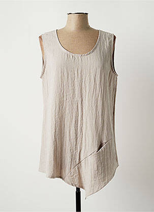 Tunică fără mâneci gri ONE O ONE femeie