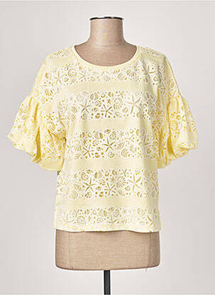 Top galben LEO & UGO femeie