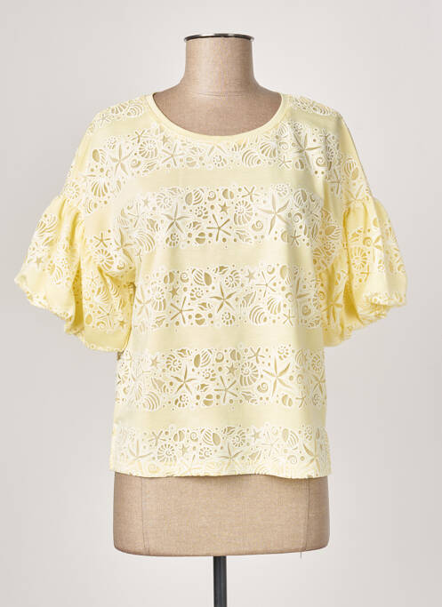 Top galben LEO & UGO femeie