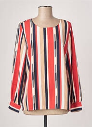 Bluză guler rotund mâneci lungi portocaliu FRANSA femeie
