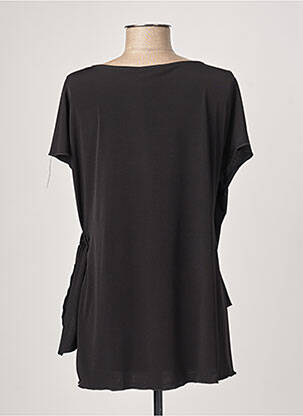 Top elasticitate mâneci scurte negru SPG WOMAN femeie