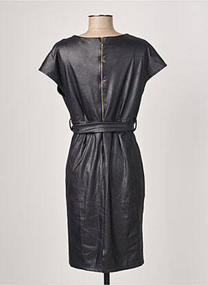 Rochie midi mâneci scurte mâneci scurte negru FIFILLES femeie