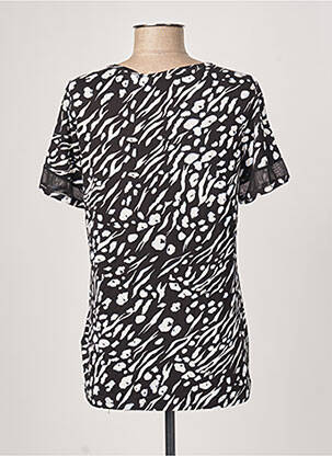 Tricou elasticitate mâneci scurte negru FRANSA femeie