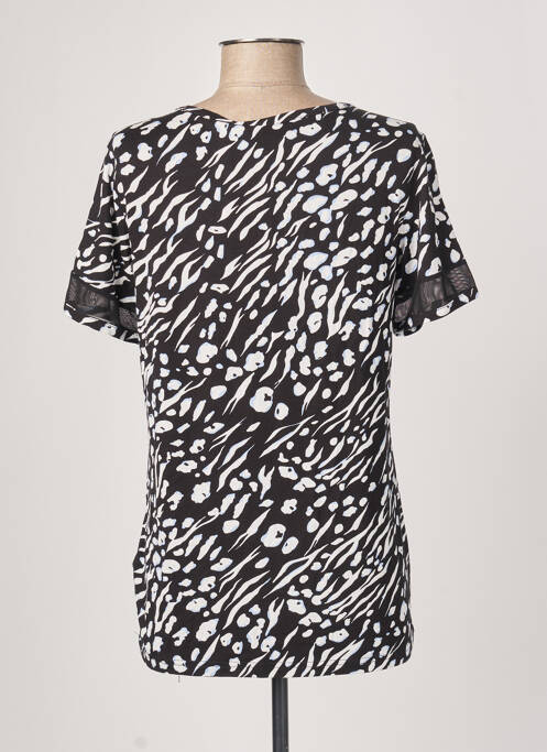 Tricou elasticitate mâneci scurte negru FRANSA femme