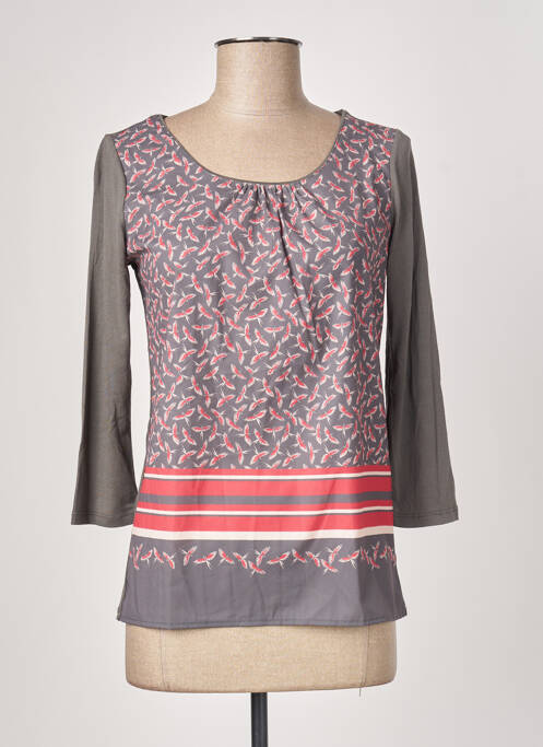 Top gri C'EST BEAU LA VIE femeie